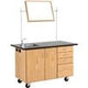 Diversified WoodcraftsMobile Science Desk w/ Storage