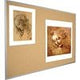 MoorecoNatural Cork-Plate Tackboard with Alum. Trim