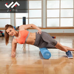 Champion Sports JFIT EVA Foam Roller High Density Blue Muscle Massage Roller (CMP-J-FR12BL)