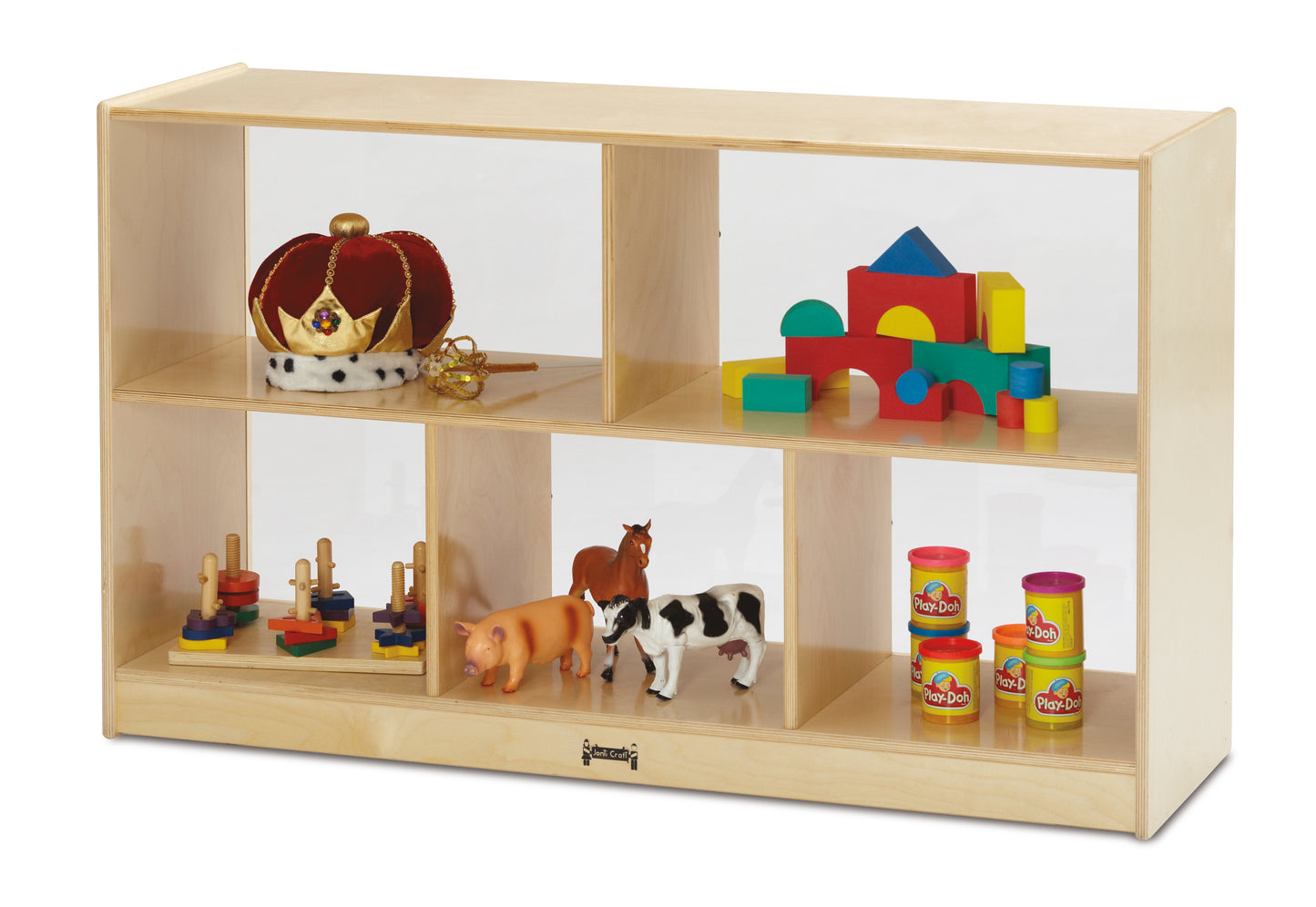 Jonti-Craft Low Single Mobile Storage Unit - 18" Deep