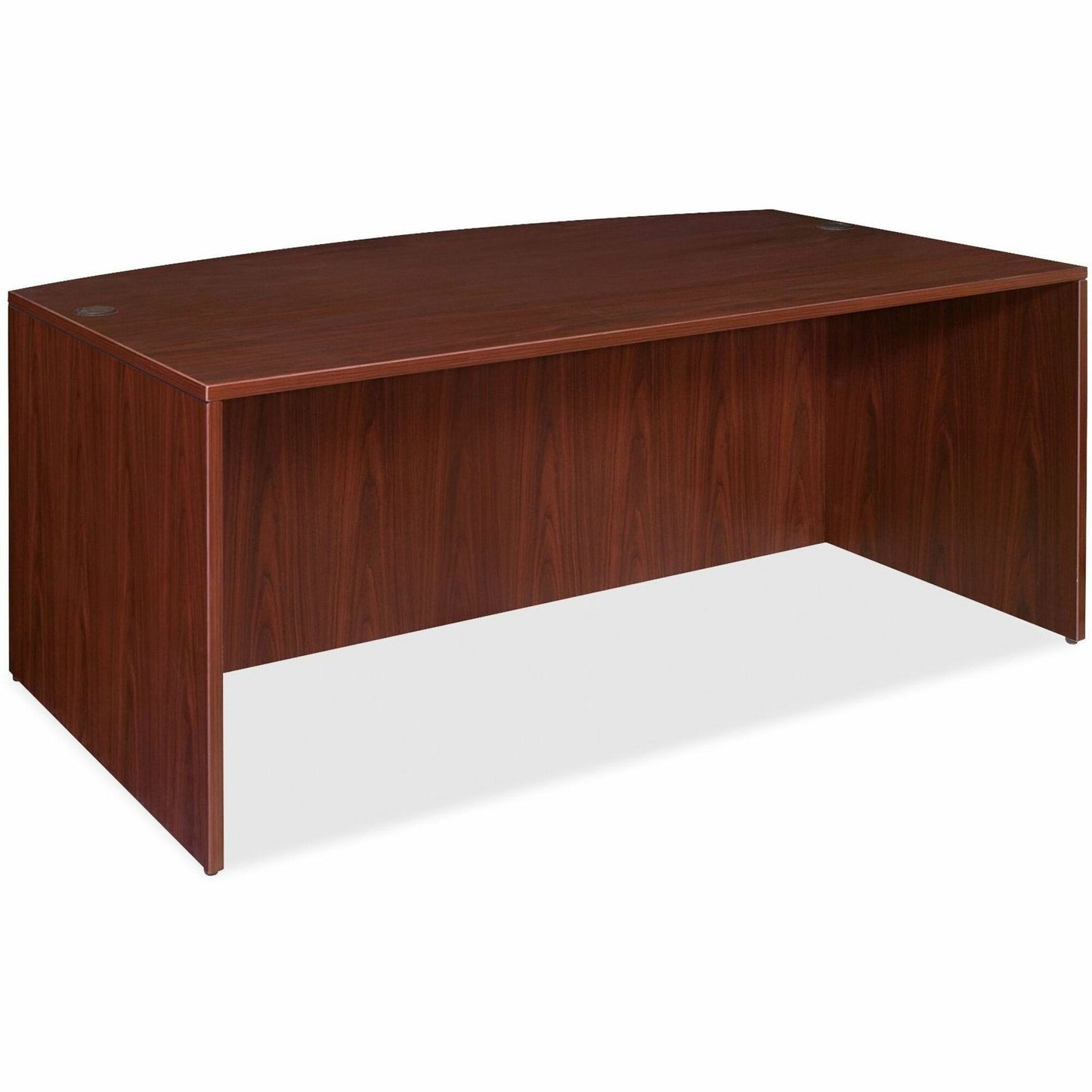 Lorell Essentials Series Bow-Front Desk Shell 72"W x 42"D x 29.5"H (LLR-ESS-BFDS-72)