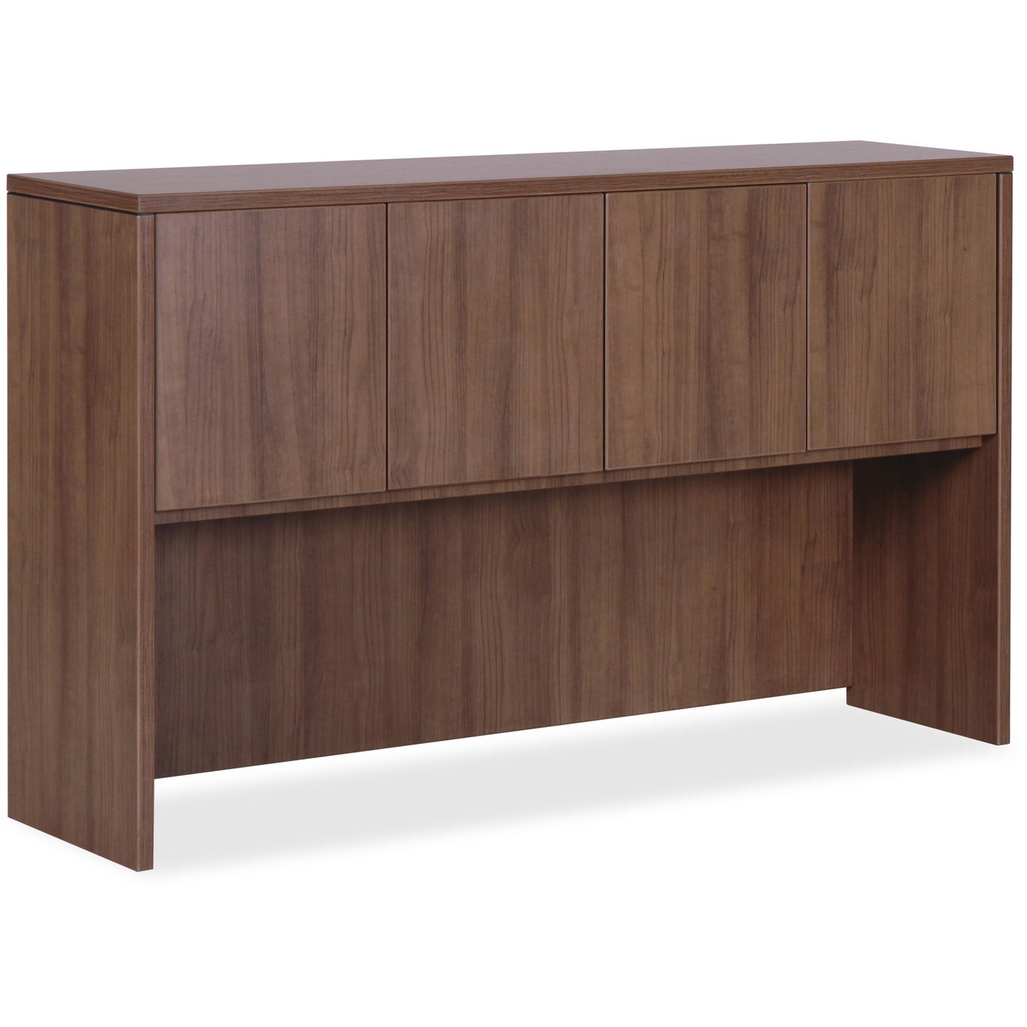 Lorell Essentials Series Stack-on Hutch with Wood Doors 66"W x 15"D x 36"H (LLR-ESS-SH-66)