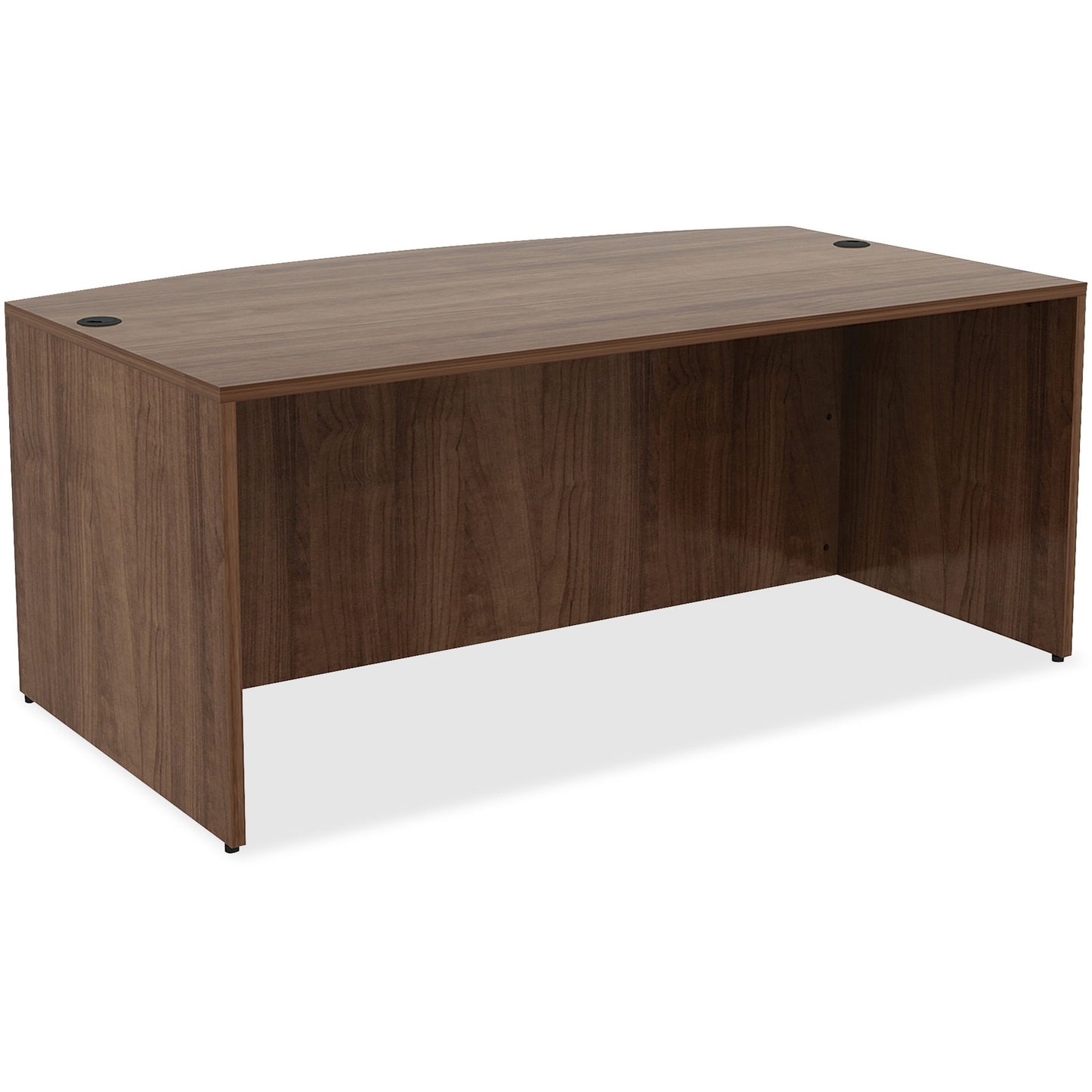 Lorell Essentials Series Bow-Front Desk Shell 72"W x 42"D x 29.5"H (LLR-ESS-BFDS-72)