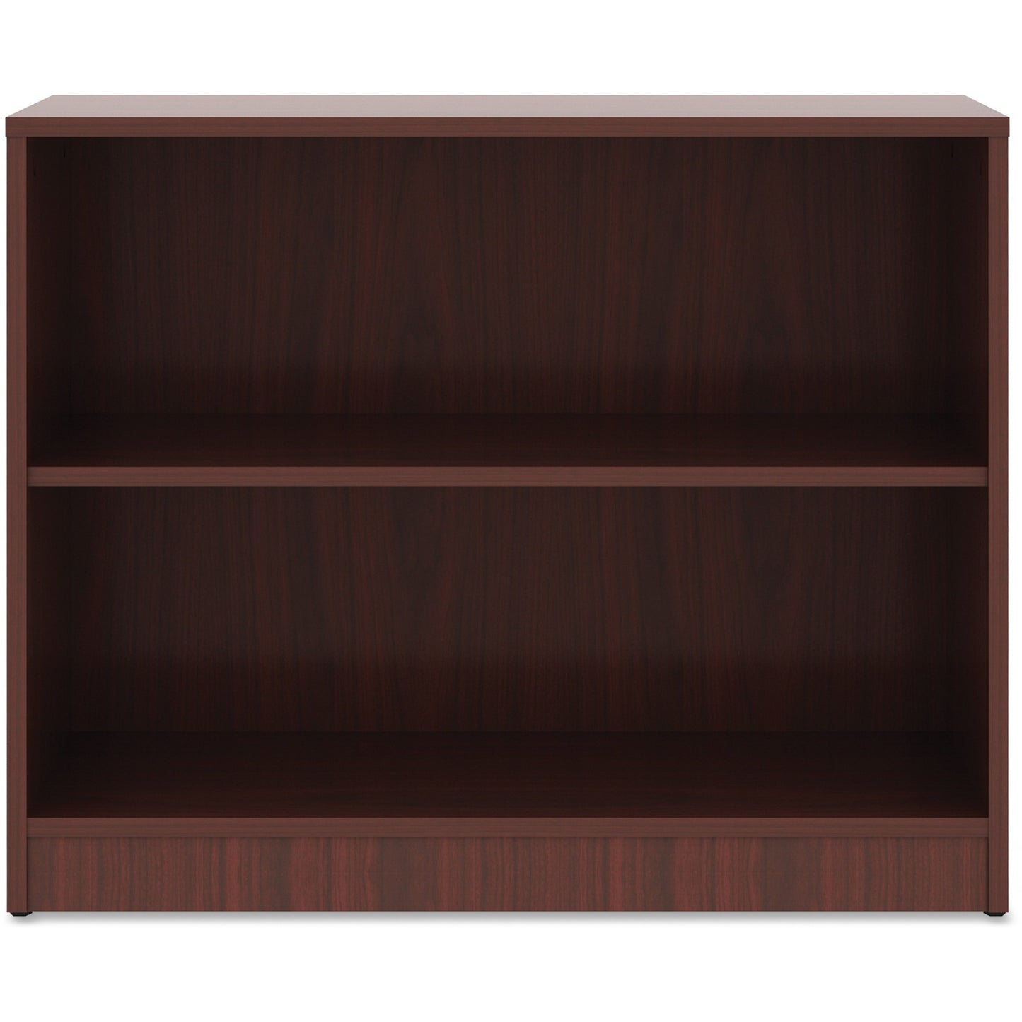 Lorell Essentials Series Laminate 2 Shelf Bookcase 36"W x 12"D x 30"H (LLR-ESS-BOOKCASE-30H)