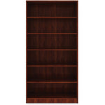 Lorell Essentials Series Laminate 6 Shelf Bookcase 36