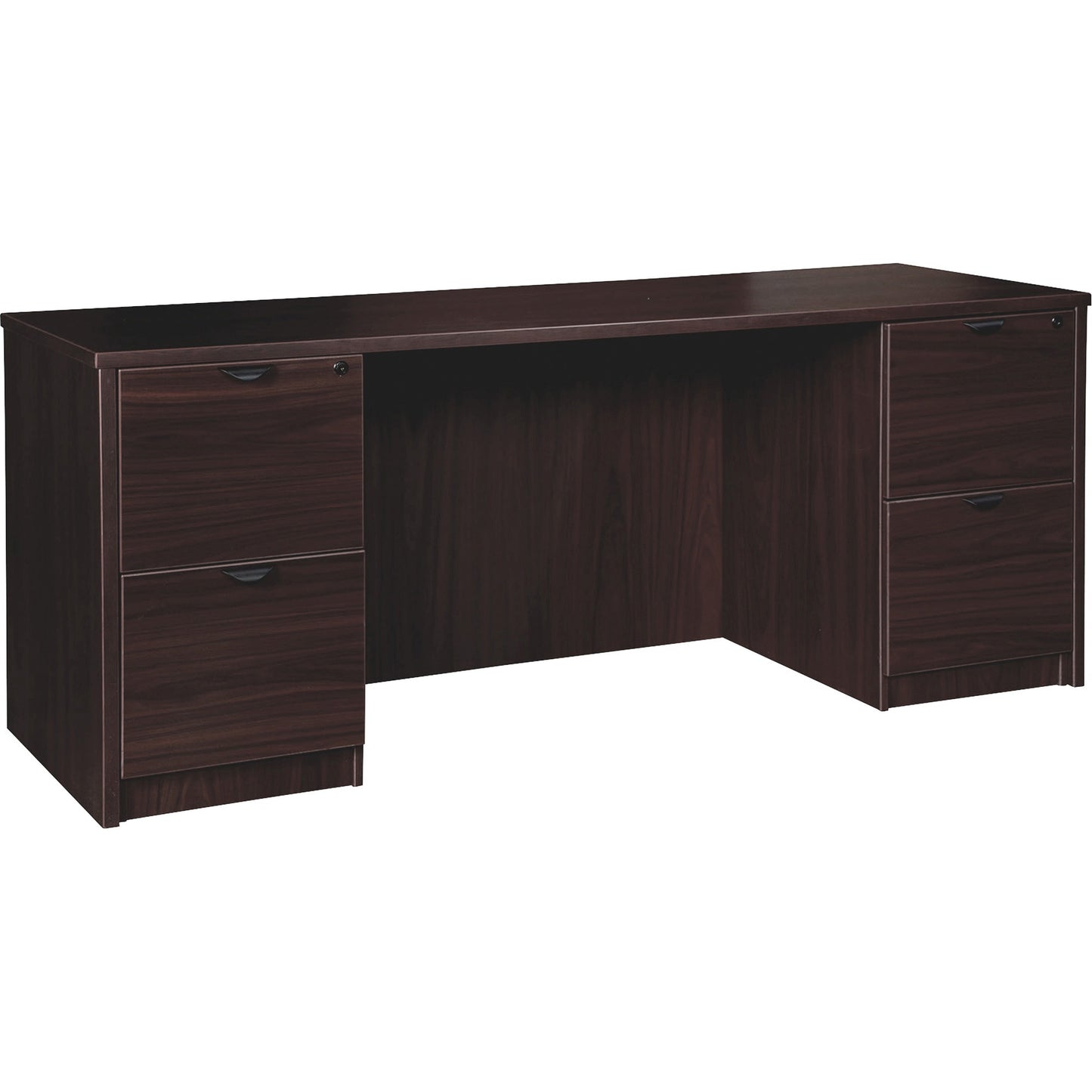 Lorell Prominence 2.0 Series Double-Pedestal Credenza 72"W x 24"D x 29"H (LLR-LLRPC2472-DPXX)