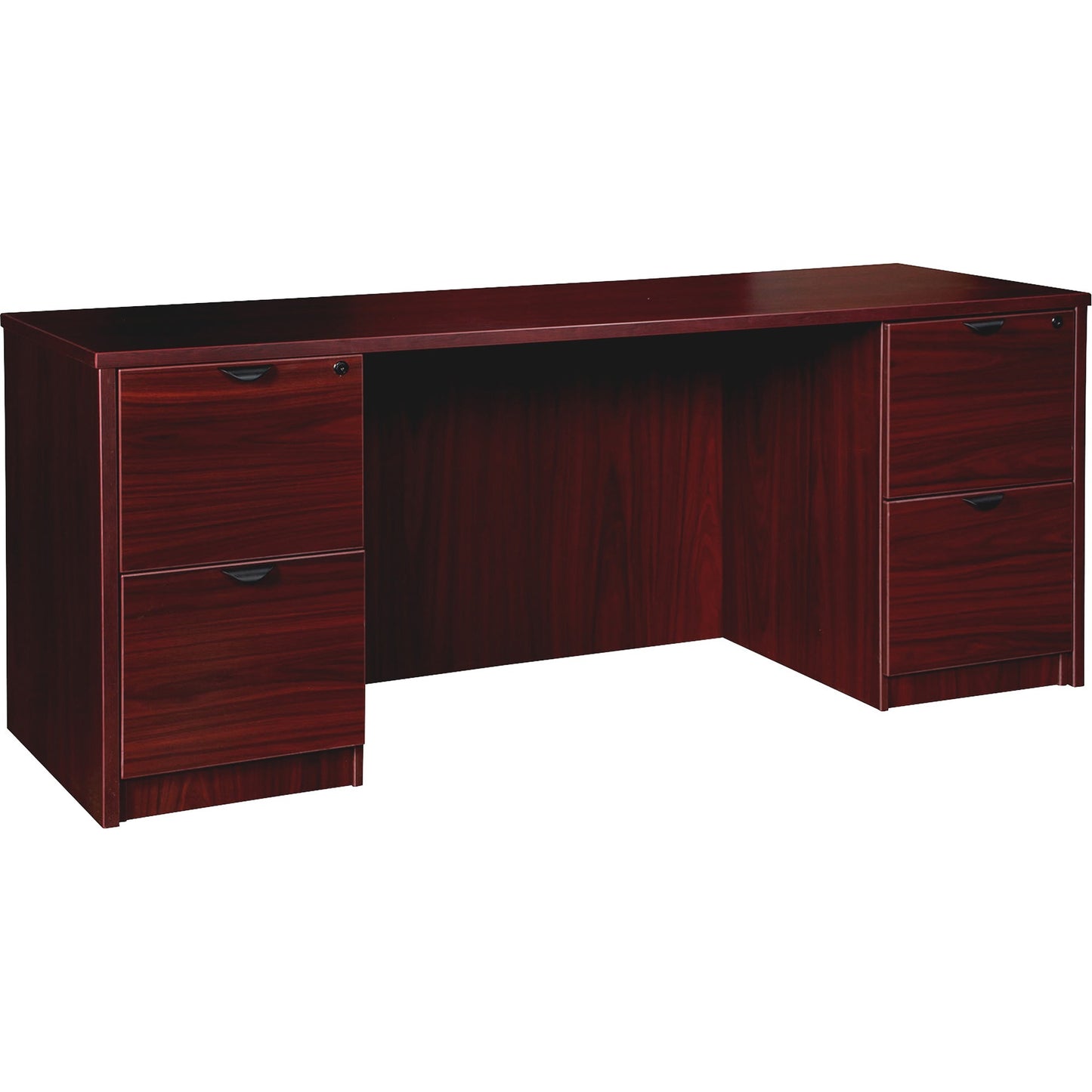 Lorell Prominence 2.0 Series Double-Pedestal Credenza 72"W x 24"D x 29"H (LLR-LLRPC2472-DPXX)