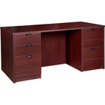 Lorell Prominence 2.0 Series Double-Pedestal Desk 66