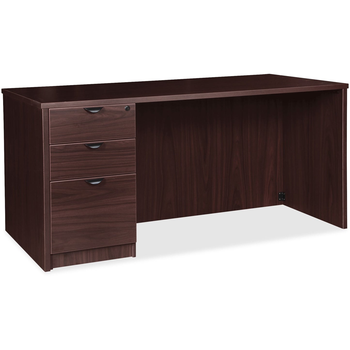 Lorell Prominence 2.0 Series Left-Pedestal Desk 72"W x 36"D x 29"H (LLR-LLRPD3672LSPXX)