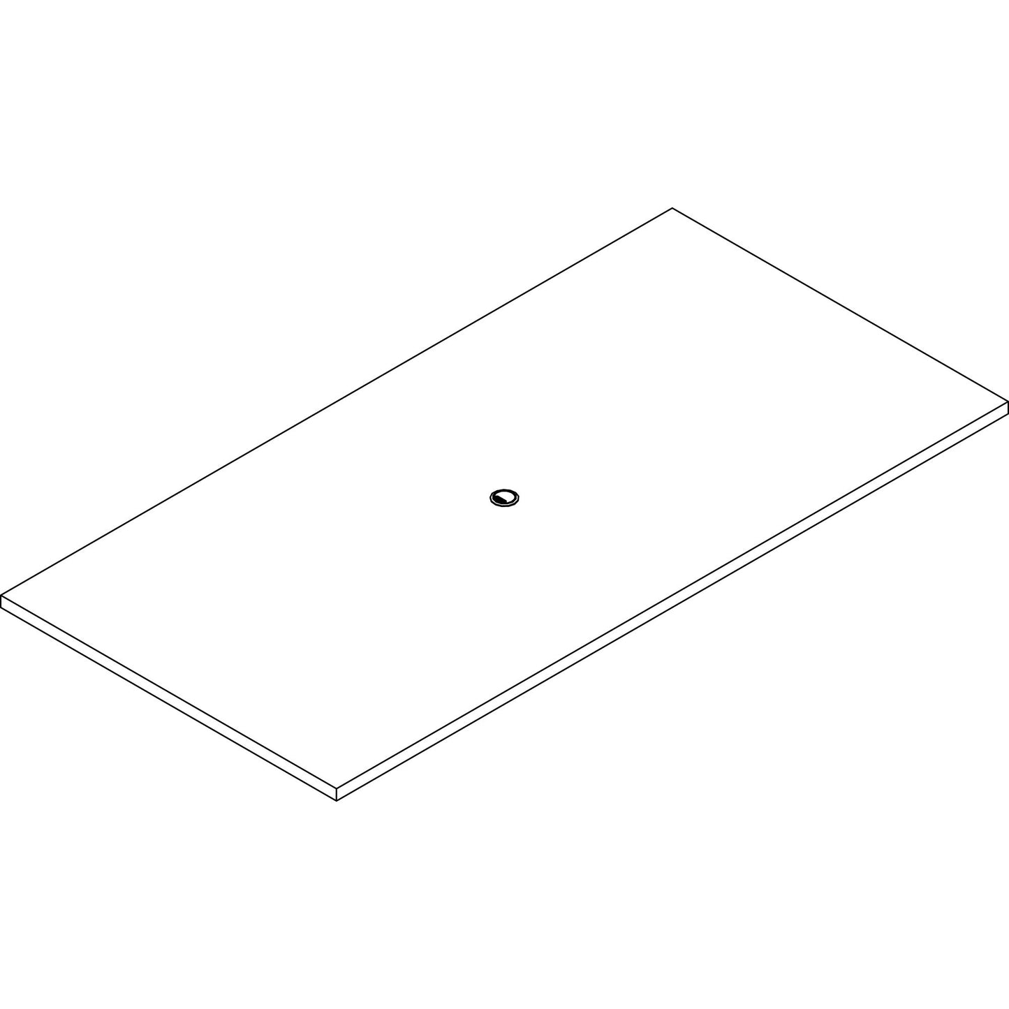 Lorell Prominence 2.0 Series Rectangular Conference Tabletop 96"W x 48"D x 1.5"Thick (LLR-LLRPRC4896XX)