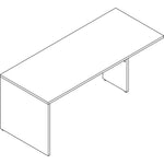 Lorell Prominence 2.0 Series Peninsula Desk 72