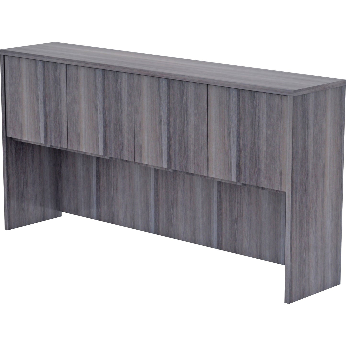 Lorell Essentials Series Stack-on Hutch with Wood Doors 72"W x 15"D x 36"H (LLR-ESS-SH-72)