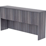 Lorell Essentials Series Stack-on Hutch with Wood Doors 72