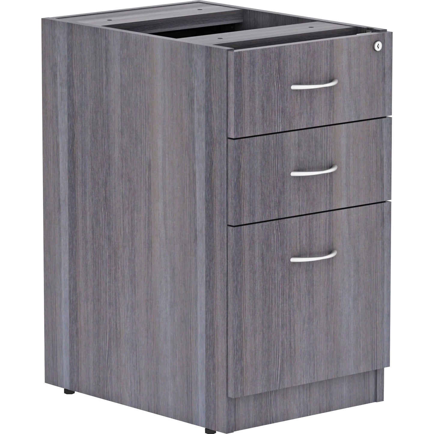 Lorell Essentials Series 3-Drawer Box/Box/File Fixed Pedestal 16"W x 22"D x 28.25"H (LLR-3DRAWER-BBFP)