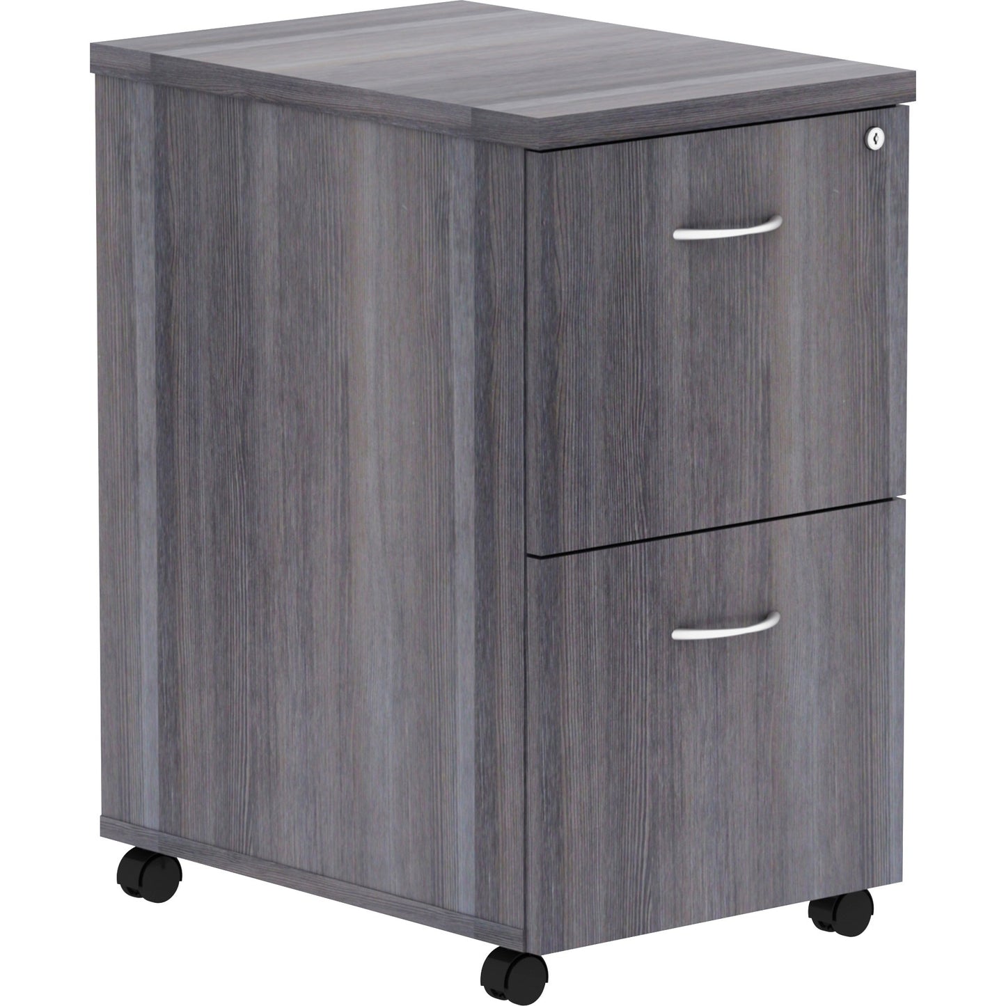 Lorell Essentials Series 2-Drawer File/File Mobile Pedestal 16"W x 22"D x 28.25"H (LLR-2DRAWER-FF-MP)