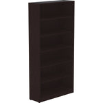 Lorell Essentials Series Laminate 6 Shelf Bookcase 36
