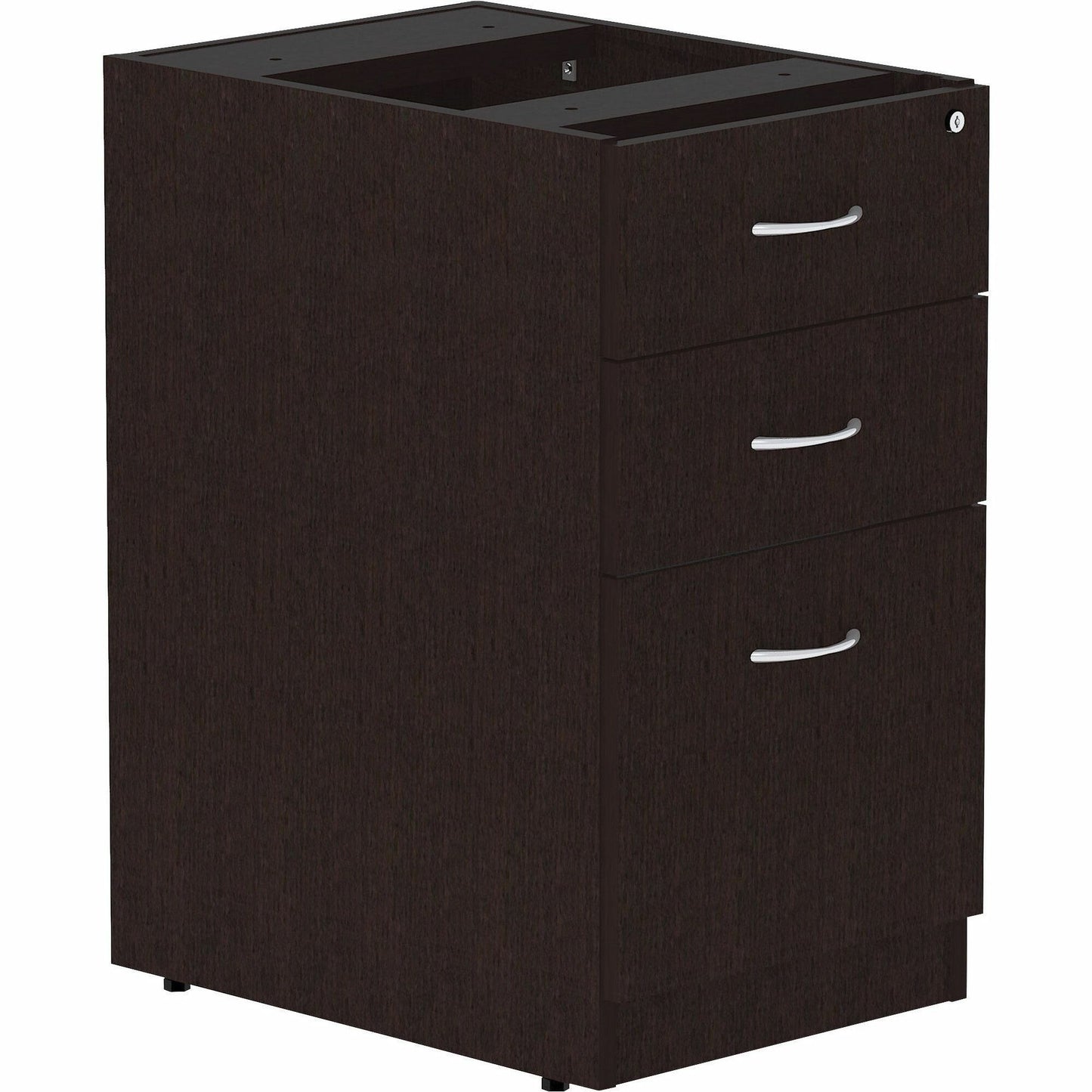 Lorell Essentials Series 3-Drawer Box/Box/File Fixed Pedestal 16"W x 22"D x 28.25"H (LLR-3DRAWER-BBFP)