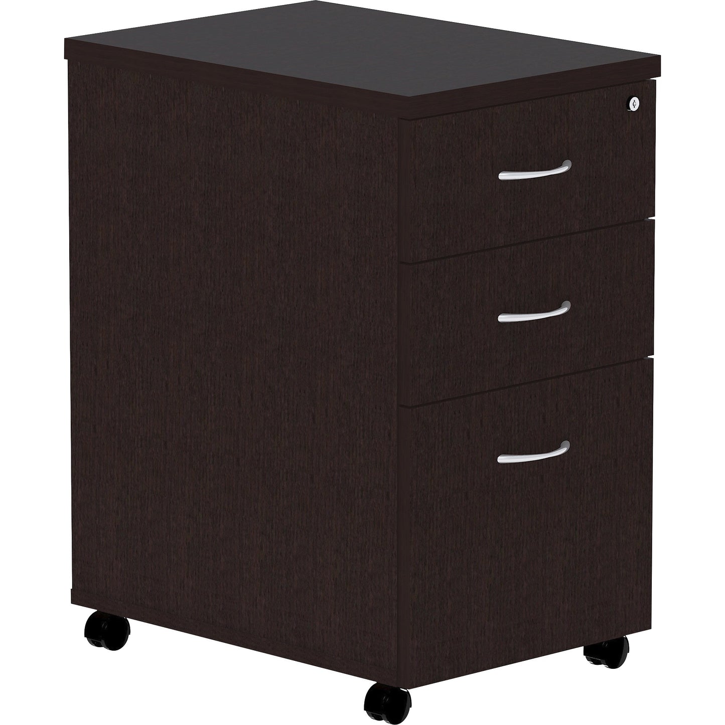 Lorell Essentials Series 3-Drawer Box/Box/File Mobile Pedestal 16"W x 22"D x 28.25"H (LLR-3DRAWER-BBF-MOBILE)