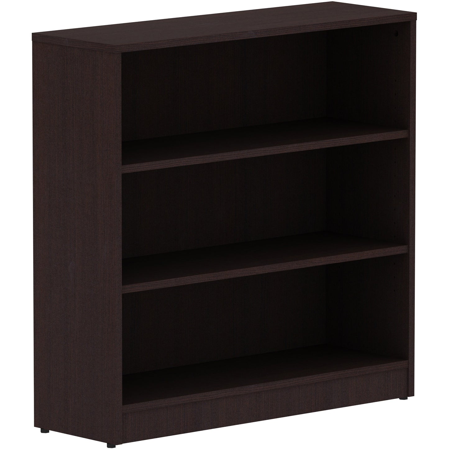Lorell Essentials Series Laminate 3 Shelf Bookcase 36"W x 12"D x 36"H (LLR-ESS-BOOKCASE-36H)