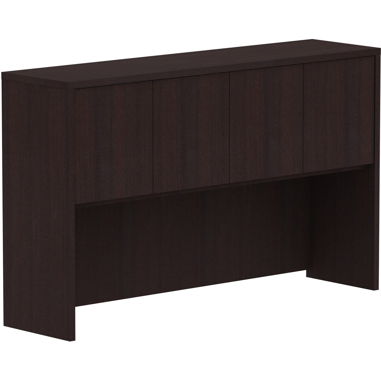 Lorell Essentials Series Stack-on Hutch with Wood Doors 60"W x 15"D x 36"H (LLR-ESS-SH-60)