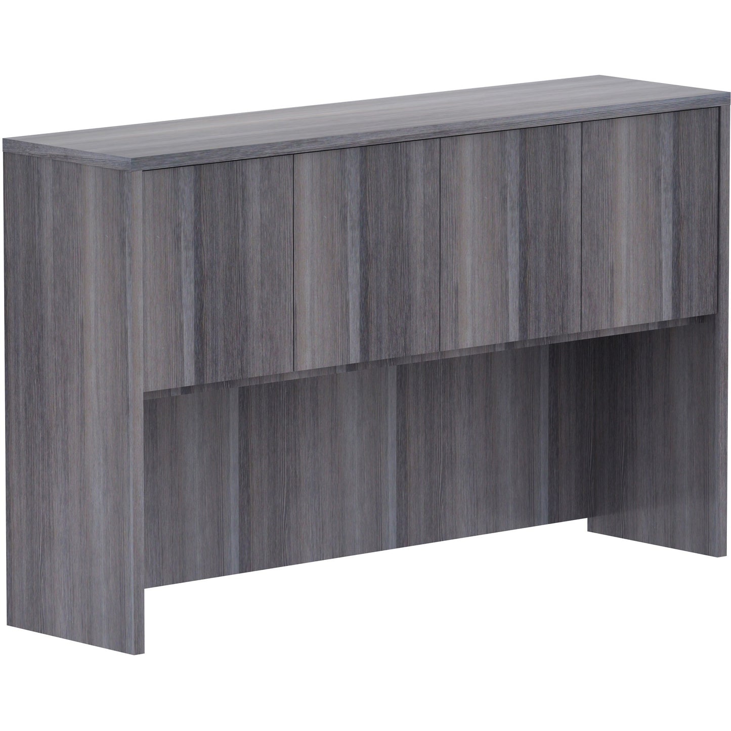 Lorell Essentials Series Stack-on Hutch with Wood Doors 60"W x 15"D x 36"H (LLR-ESS-SH-60)