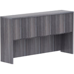Lorell Essentials Series Stack-on Hutch with Wood Doors 66