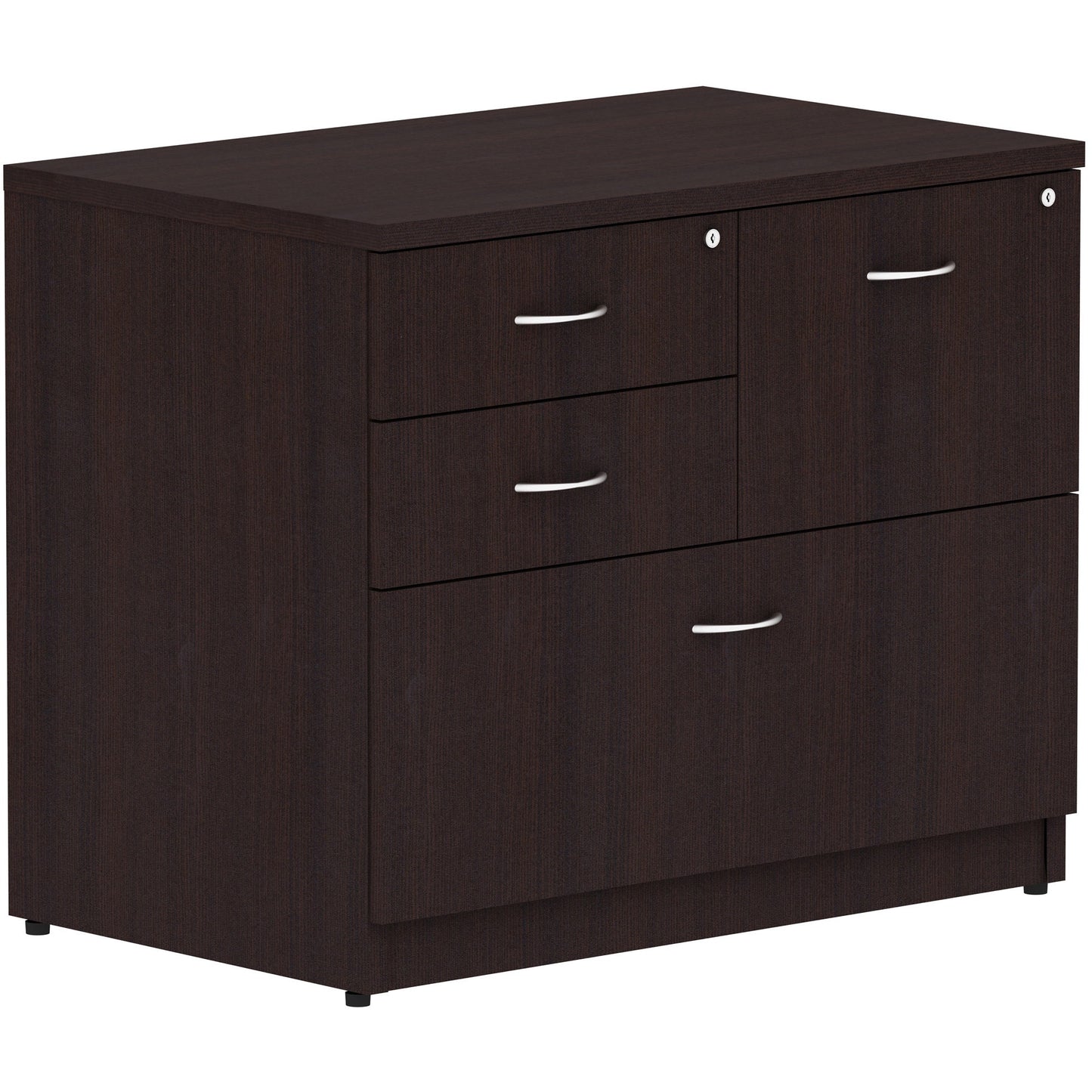 Lorell Essentials Series 3-Drawer Box/Box/File Lateral File 35.5"W x 22"D x 29.5"H (LLR-3DRAWER-BBFL)