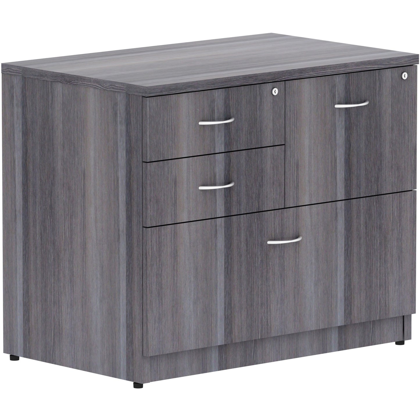Lorell Essentials Series 3-Drawer Box/Box/File Lateral File 35.5"W x 22"D x 29.5"H (LLR-3DRAWER-BBFL)