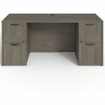 Lorell Prominence 2.0 Series Double-Pedestal Credenza 66