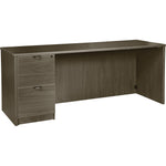 Lorell Prominence 2.0 Series Left-Pedestal Credenza 66