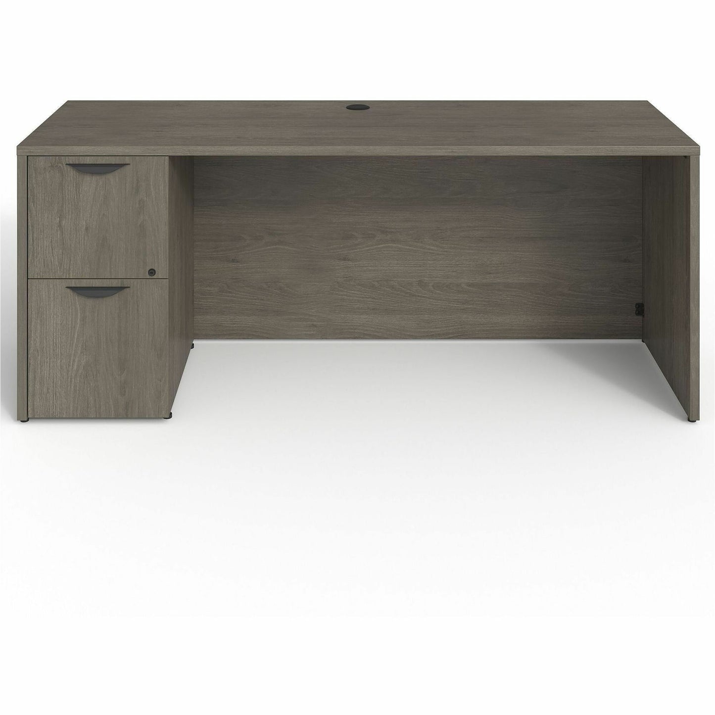 Lorell Prominence 2.0 Series Left-Pedestal Credenza 72"W x 24"D x 29"H (LLR-LLRPC2472LXX)