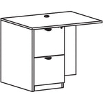Lorell Prominence 2.0 Series Left-Pedestal Return 42