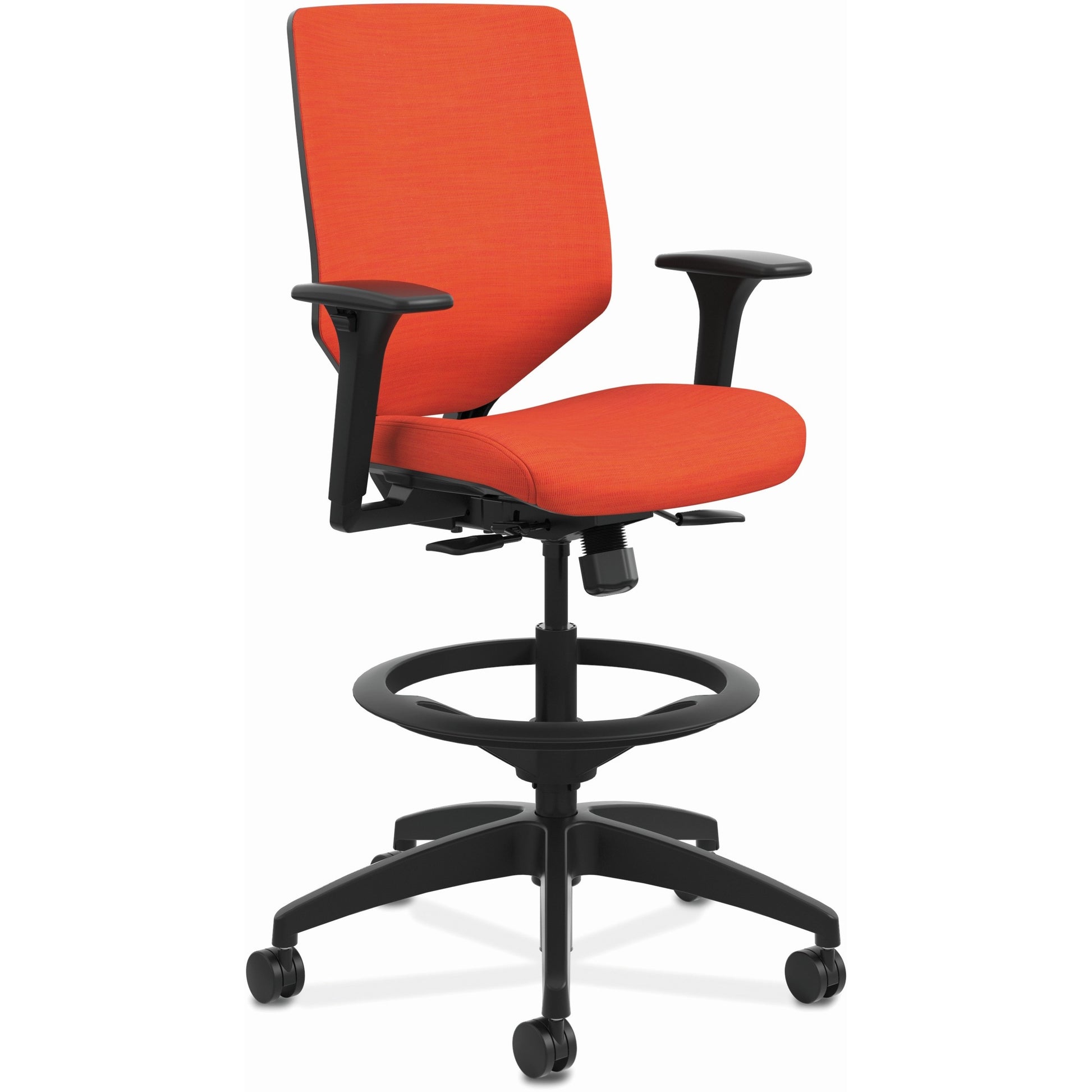 HON Solve Mid-Back Task Stool Upholstered ReActiv Comfort & Ergonomic ...