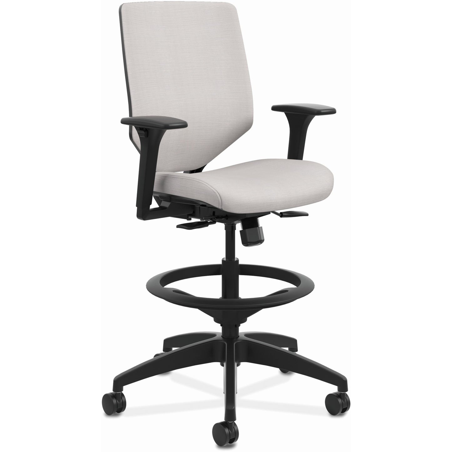 HON Solve Mid-Back Task Stool Upholstered ReActiv Comfort & Ergonomic ...