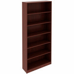 Lorell Essentials Series Laminate 6 Shelf Bookcase 36