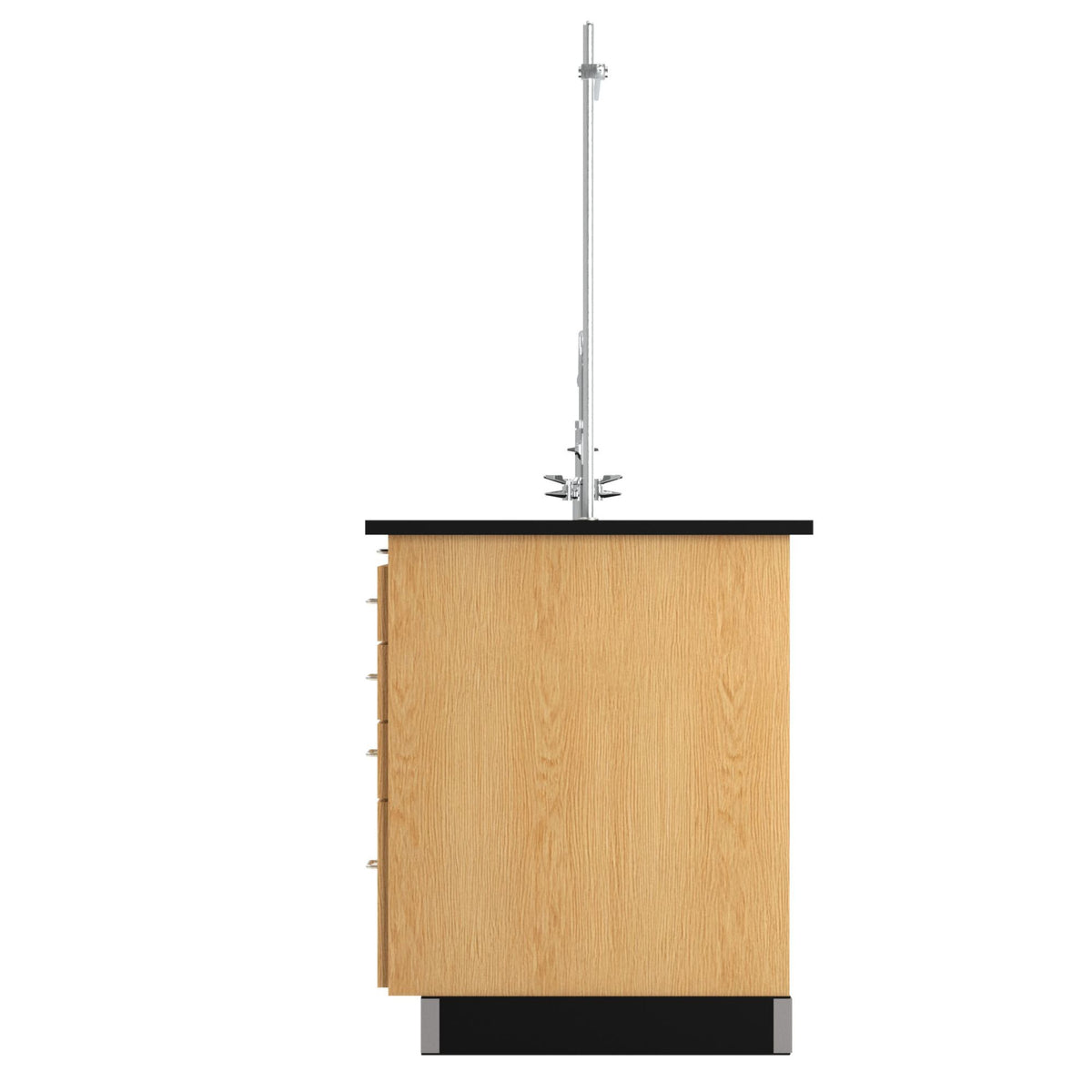 Diversified Woodcrafts 5' Instructor's Desk w/ Sink & Cabinet on Left Side - Epoxy Resin Top - 60"W x 30"D (DIV-1216K-L)