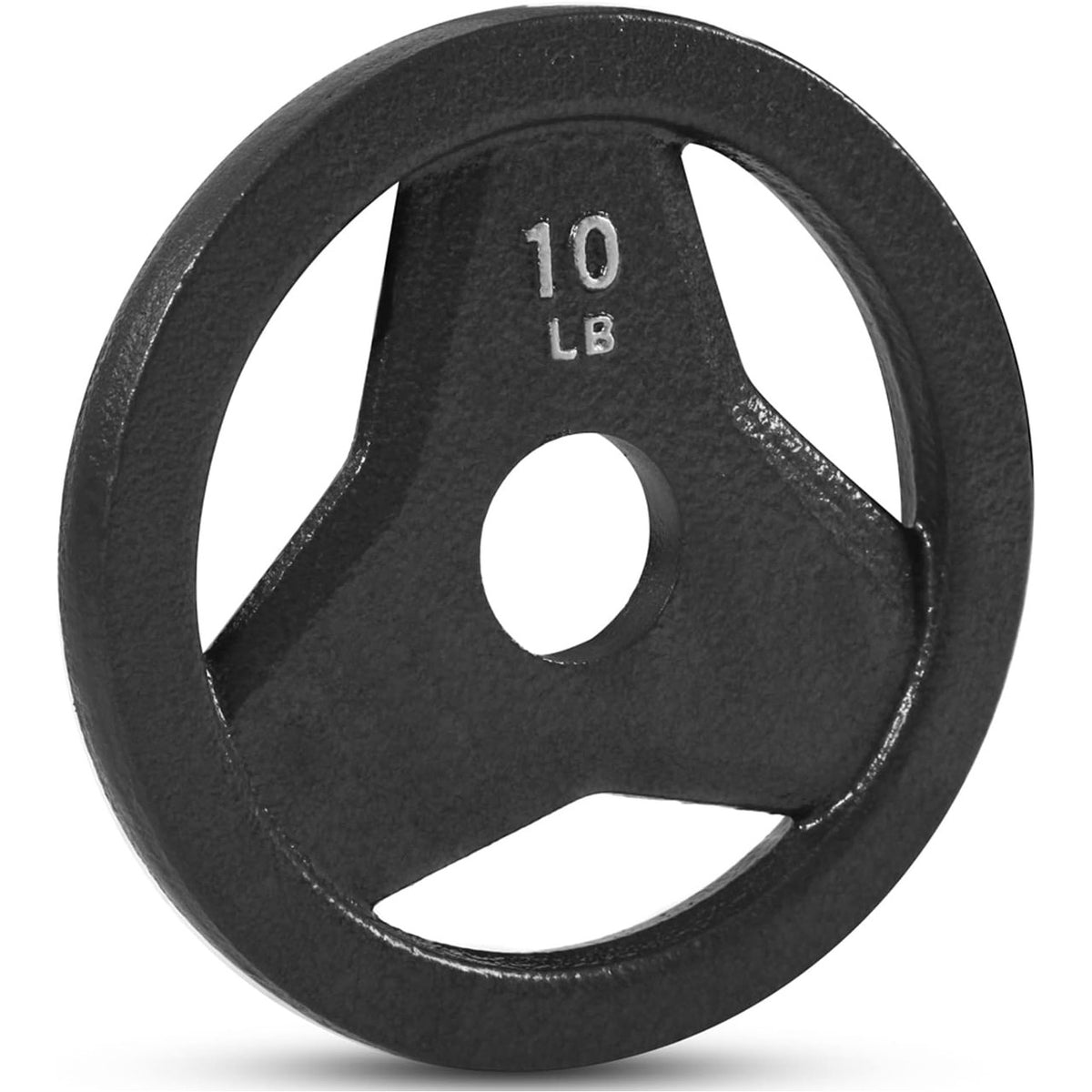 Champion Sports JFIT Cast Iron Grip Plate Strength Training Weight 10 lb Single (CMP-J-CIGP10)