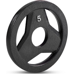 Champion Sports JFIT Cast Iron Grip Plate Strength Training Weight 5 lb Single (CMP-J-CIGP5)