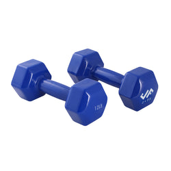 Champion Sports JFIT Vinyl Dumbbell Pair Strength Training 12 lb (Set of 2) (CMP-J-DBVRY12SET)