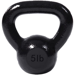 Champion Sports JFIT Cast Iron Kettlebell Ultimate Strength Training Weight - 5 lb (CMP-J-IKB5)