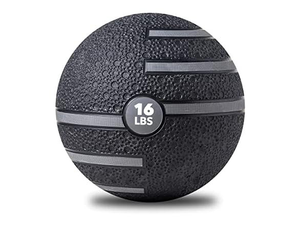 Champion Sports JFIT Dual Texture Medicine Ball Full-Body Training 16 lb (CMP-J-MBDT16)