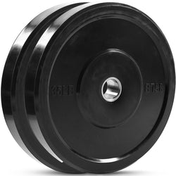 Champion Sports JFIT Rubber Bumper Plate Pair Olympic Strength Training 35 lb (Set of 2) (CMP-J-RBP35SET)