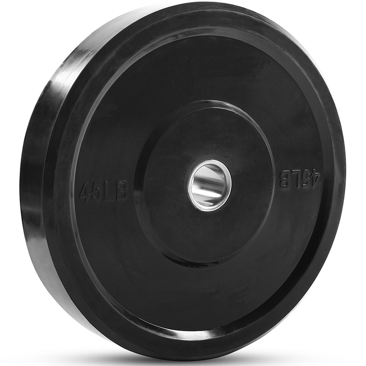 Champion Sports JFIT Rubber Bumper Plate Olympic Strength Training 45 lb Single (CMP-J-RBP45)
