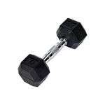 Champion Sports JFIT Rubber Hex Dumbbell Strength Training 10 lb Single (CMP-J-RHDB10)