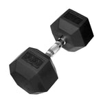Champion Sports JFIT Rubber Hex Dumbbell Advanced Strength Training 100 lb Single (CMP-J-RHDB100)
