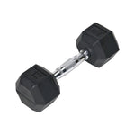 Champion Sports JFIT Rubber Hex Dumbbell Strength Training 12 lb Single (CMP-J-RHDB12)