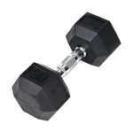 Champion Sports JFIT Rubber Hex Dumbbell Strength Training 30 lb Single (CMP-J-RHDB30)