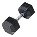 Champion Sports JFIT Rubber Hex Dumbbell Strength Training 35 lb Single (CMP-J-RHDB35)