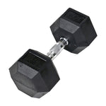 Champion Sports JFIT Rubber Hex Dumbbell Strength Training 40 lb Single (CMP-J-RHDB40)