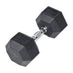Champion Sports JFIT Rubber Hex Dumbbell Strength Training 45 lb Single (CMP-J-RHDB45)